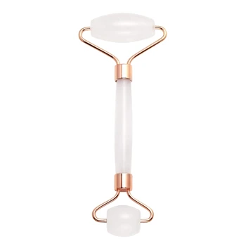 

Natural Jade Roller for Face - Gua Sha Massage Scraping Tool- Anti Aging Eye Facial Skin Massager Treatment Therapy - Premium Cl