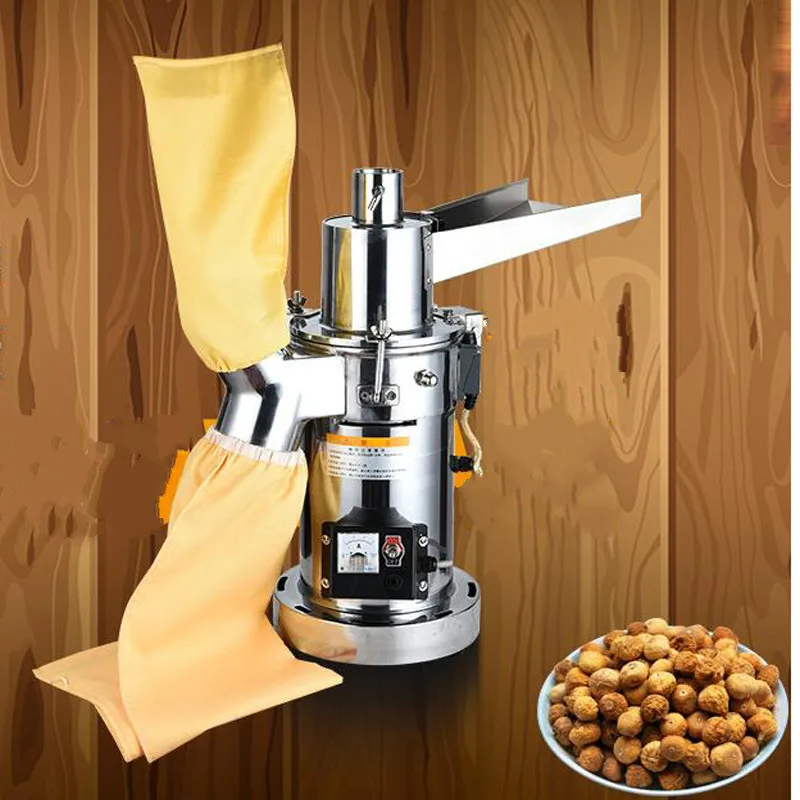 

2200W Commercial Grain Grinder Ultra Fine Grinding Machine For Spices Corn Soy Bean Crusher Powder Machine