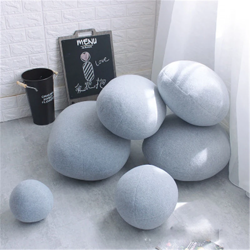 

6pcs/1set cobble stone cushion Stone pillow holds for leaning on to sit pier lazy person sofa household to decorate decoration