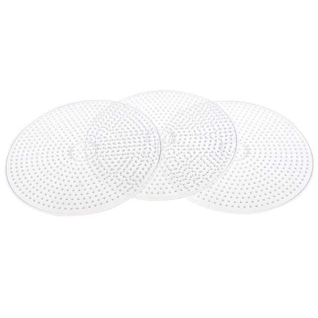 3pcs Big Round Clear Beads Pegboard For Kids Diy Jigsaw Puzzle Toys 3
