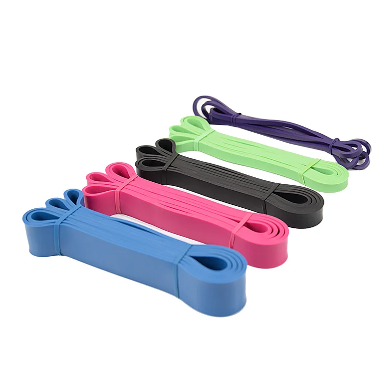 Natural Latex Rubber Fitness Resistance Bands Strengthen Train Pull Up Band
