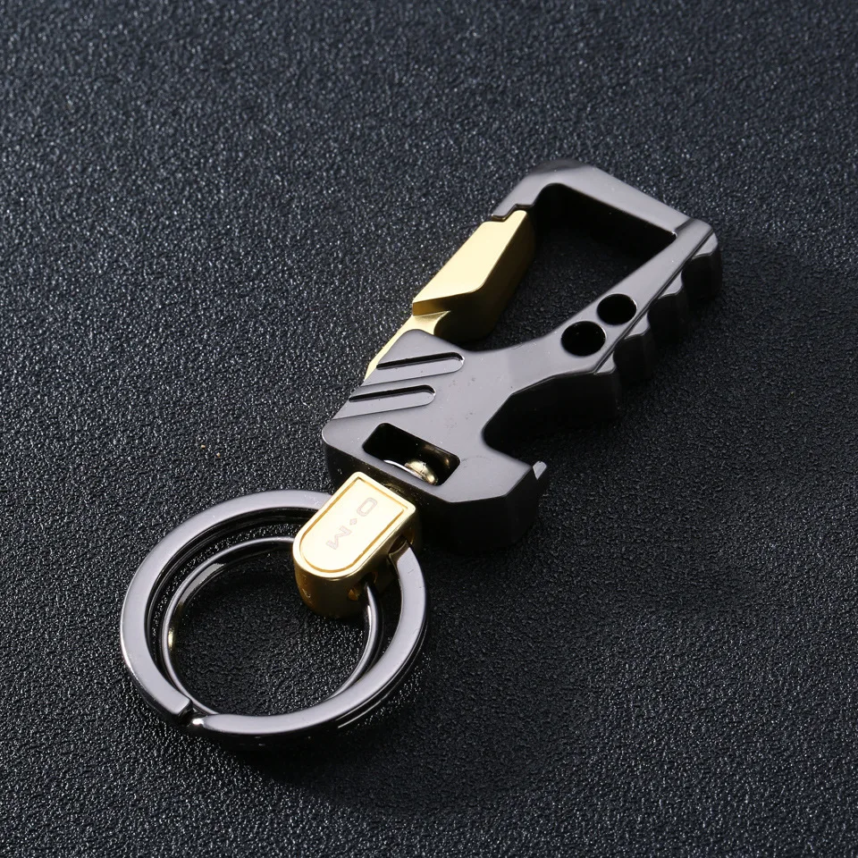 

Proud Ma New Style/Men Stainless Steel Wear Leather Belt Waist Hanging Keychain/Customizable Car Key Chain Pendant Gift