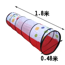WZFQ детский ползающий точечный туннель труба 48X180 см складной точечный принт солнце ползание туннель