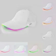 Ночной Бег Кепки светодиодный свет фара дальнего света Бейсбол подсветкой светящаяся, для клуба нарядная Ткань Дорожная шляпа налобный фонарь S5