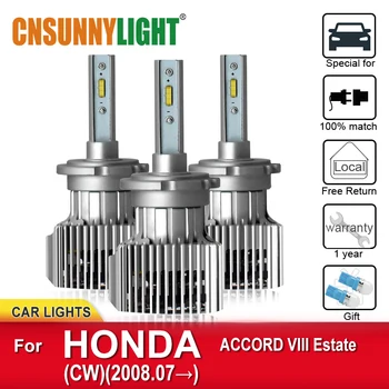 

CNSUNNYLIGHT LED Car Headlight Bulbs For HONDA ACCORD VIII Estate CW From 2008.07 Hi/Lo Lens D2S car led Lamps Automotive Lights