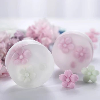

SJ DIY Cherry Silicone Mold For Soap Handmade Maker 3D Craft Soap Cute Flower Round Resin Mould Candle