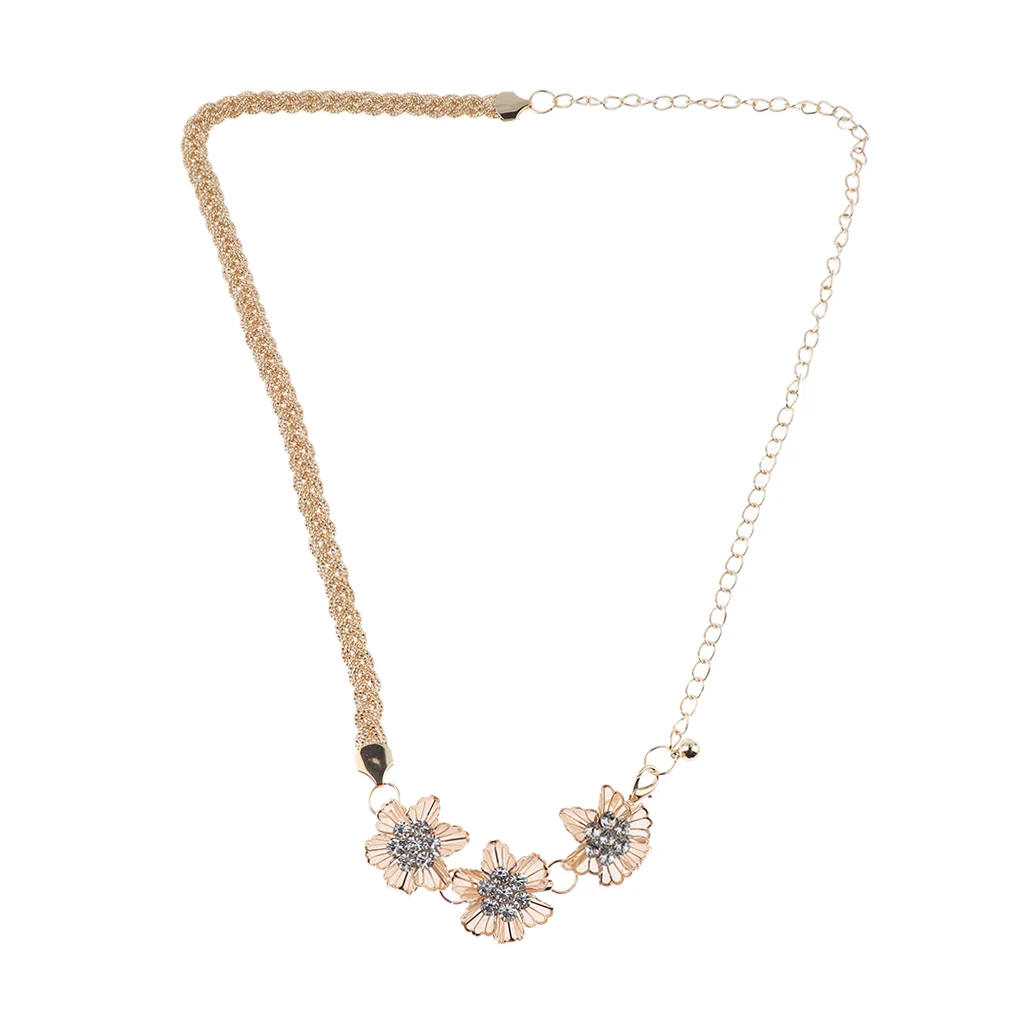 Women Skinny Dress Belt for Ladies Stretch Waistband, Flowers Pattern