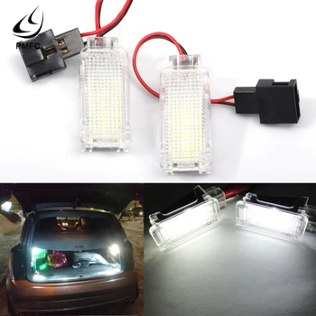 

PMFC 1pair LED Box Light Interior Lamp Door Courtesy Trunk Boot Footwell Glove For VW SKODA Fabia Octavia Roomster Rapid Kodiaq