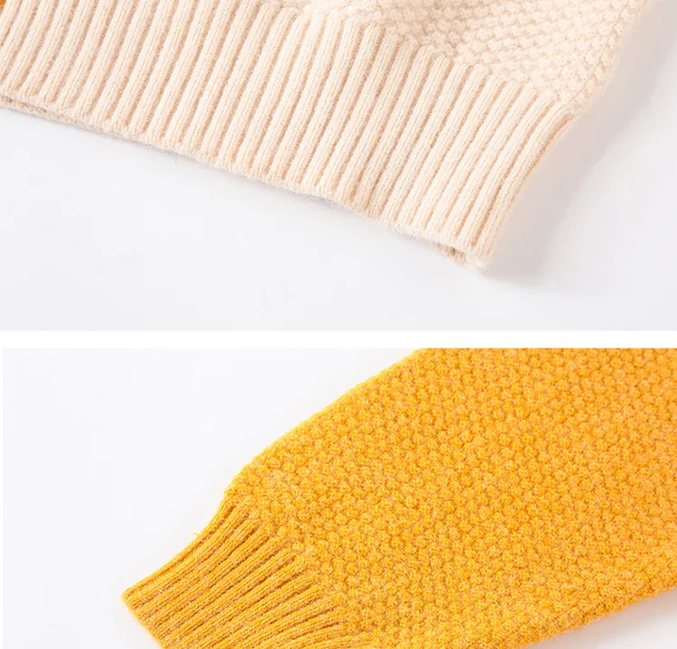 Pullover Couple Stitching Loose Sweater - Image 6