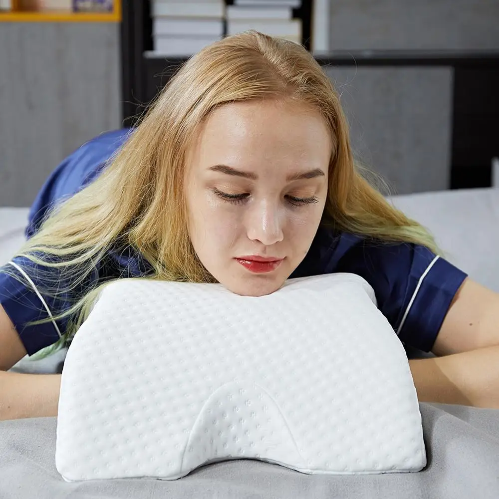 Пены памяти постельные принадлежности защитная подушка для шеи медленный отскок многофункциональная память анти-давление рука подушка здоровье шеи пара подушка