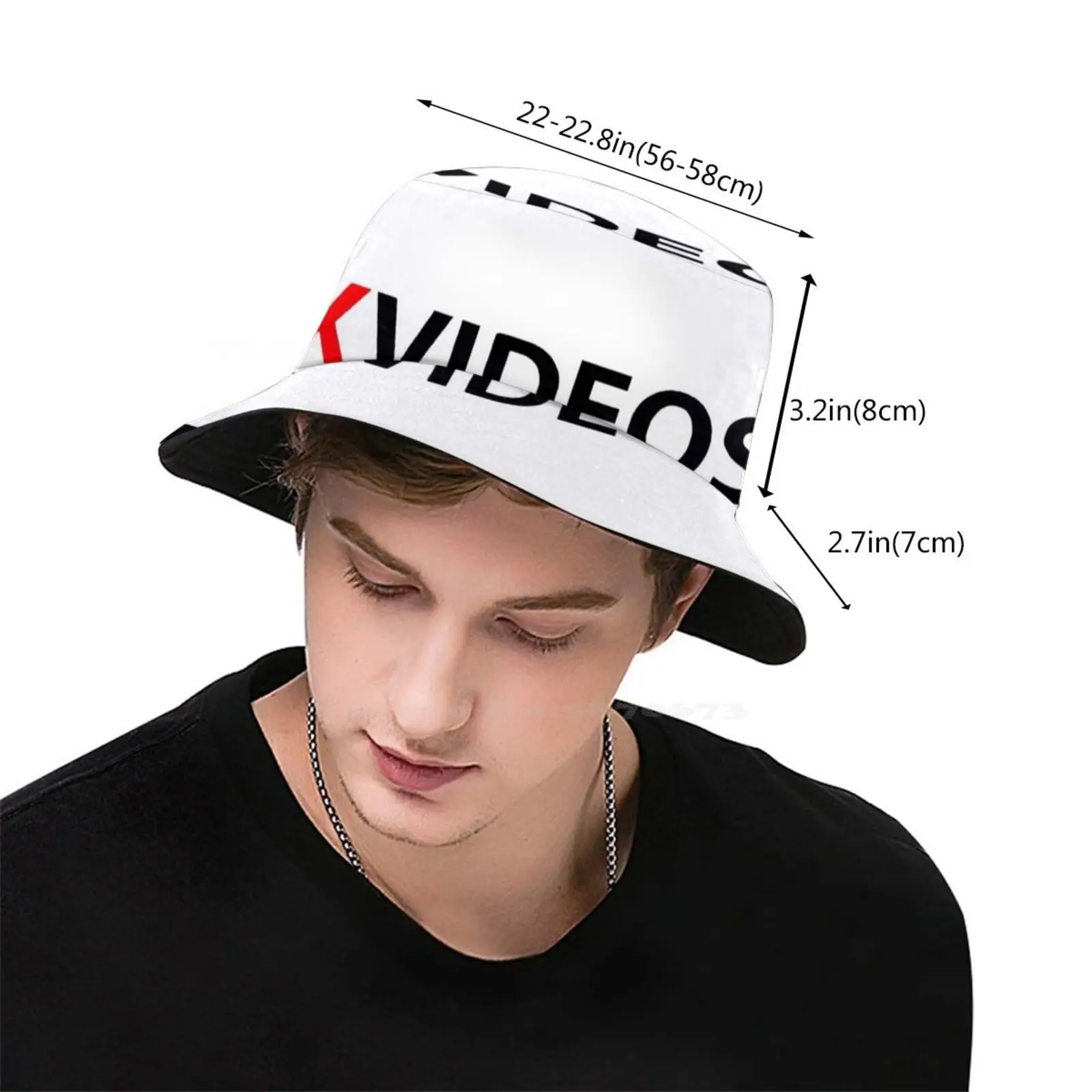 Adult Video Foldable Panama Bucket Hat 