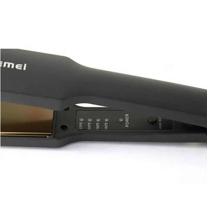 Kemei Профессиональный Выпрямитель для волос Инструменты для укладки волос щипцы для завивки волос плоское выпрямление