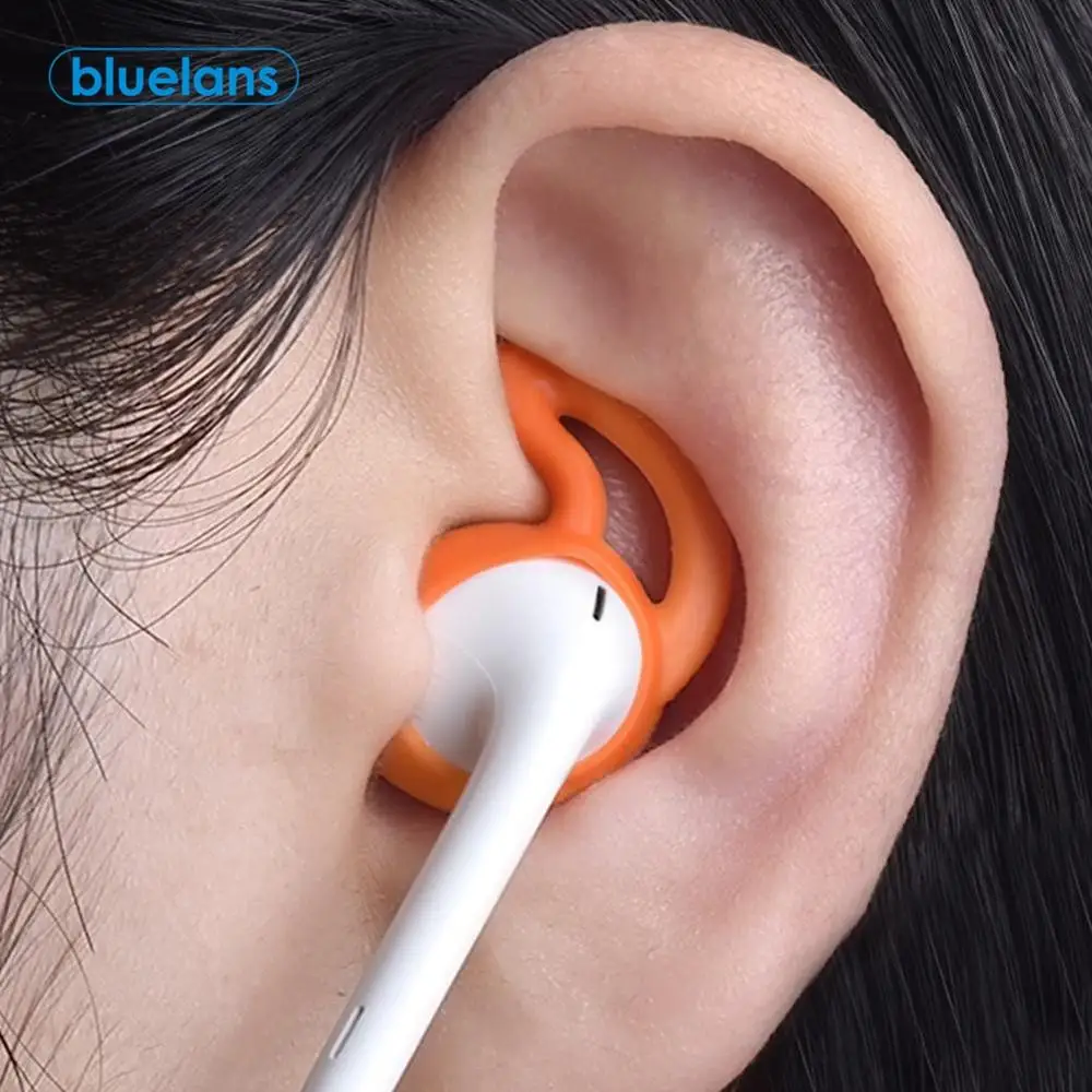 EmboutsintraauriculairesensiliconepourAppleAirpodsoreillettesaveccrochetcouteurs