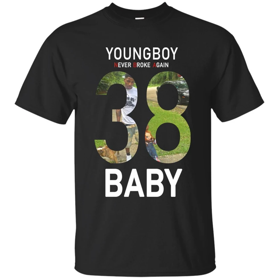 Youngboy Never-break Again Мужская Новинка с длинным рукавом 38 детская футболка черный