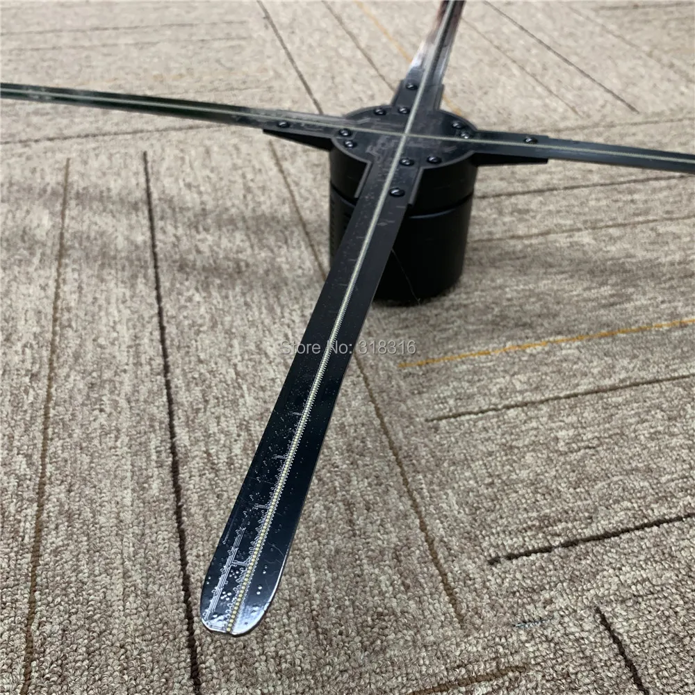 70cm wifi(IOS/Android/Web cloud control) 3D hologram advertising led fan holographic display advertising light photo