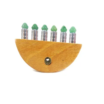 

Green jade wood massager energy scraping board face slimming meridians guasha massage Facial Gua Sha Stone Scrape Therapy SPA