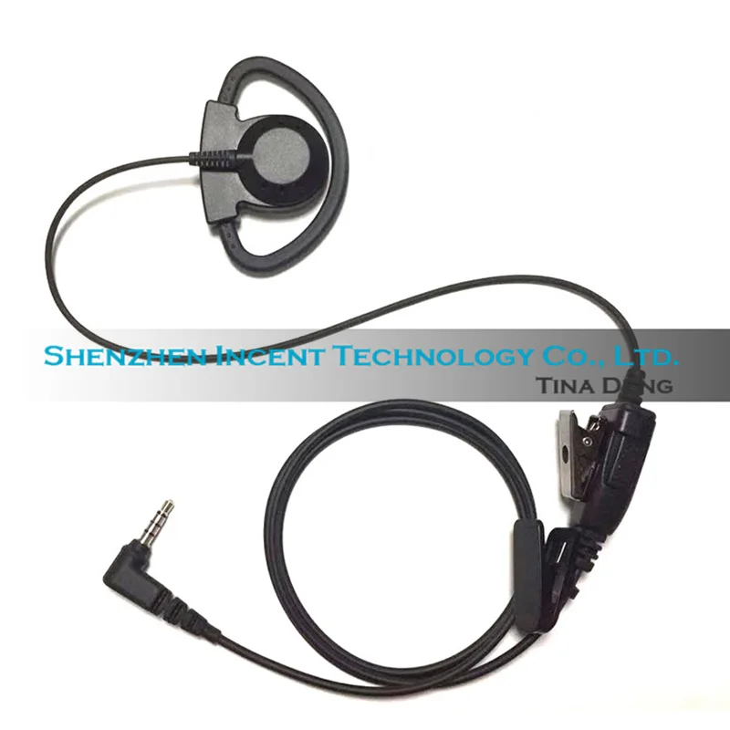 VOIONAIR 40pcs D Hook Over Ear Hook Earphone Earpiece Headset Speaker For Yaesu FT-2DR FT-3DR FT-70DR FT-60R