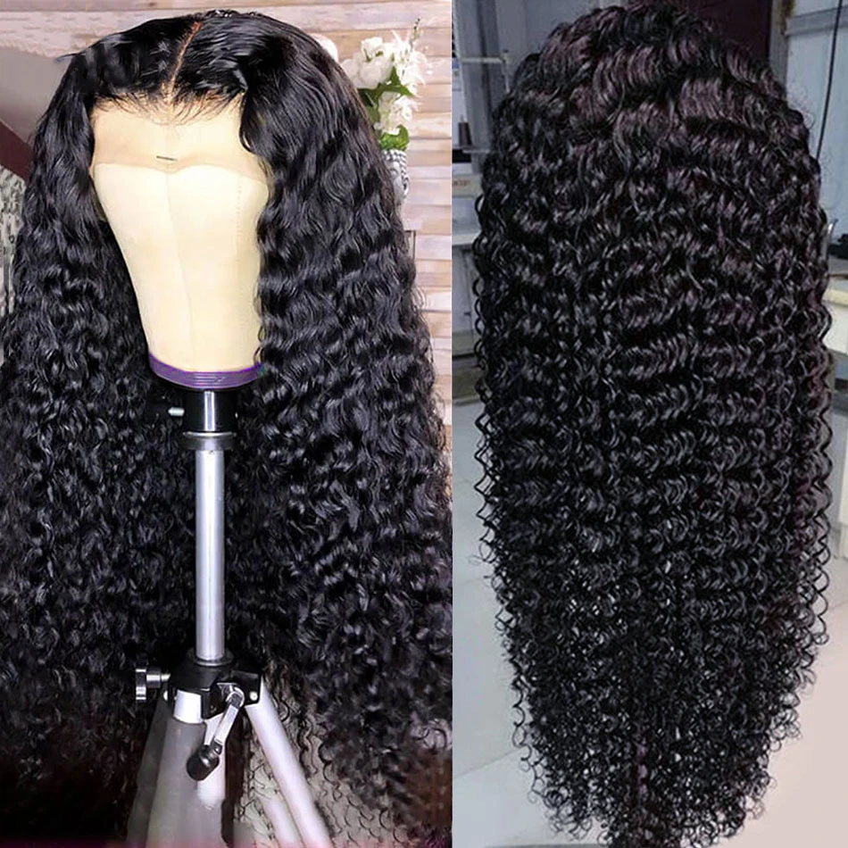 

Aircabin 30 Inch 13x6 Hd Type T Lace Wigs For Women Brazilian Deep Wave Remy Human Hair Middle Part Natural Color Wigs