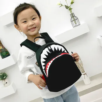 

2019 New Children's Bag Children's Bag Shoulder Bag Cartoon Canvas Schoolboy Backpack