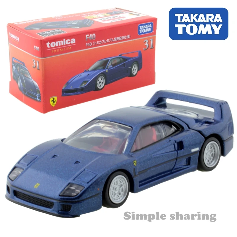 Takara Tomy Tomica премиум серии HONDA NISSAN TOYOTA Mitsubishi лотоса Cadillac Fiat Lexus 1: 64 Автомобили Diecast игрушки - Цвет: TP31 F40