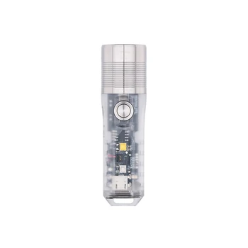 

1000 Lumens Multipurpose EDC Flashlight USB Rechargeable Mini LED Keychain Light Portable UV Flashlight