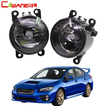 

Cawanerl 2 X Car Accessories Front Fog Light Assembly Lampshade + H11 LED / Halogen Lamp DRL 12V For Subaru WRX STI 2015 2016