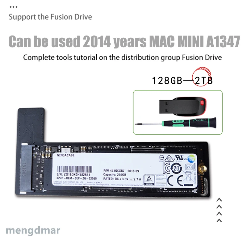 128 ГБ 256 ГБ 512 ГБ 1 ТБ 2 ТБ SSD для Mac Mini A1347 с SSD plus конвертер плюс инструмент добавить второй твердотельный накопитель ssd