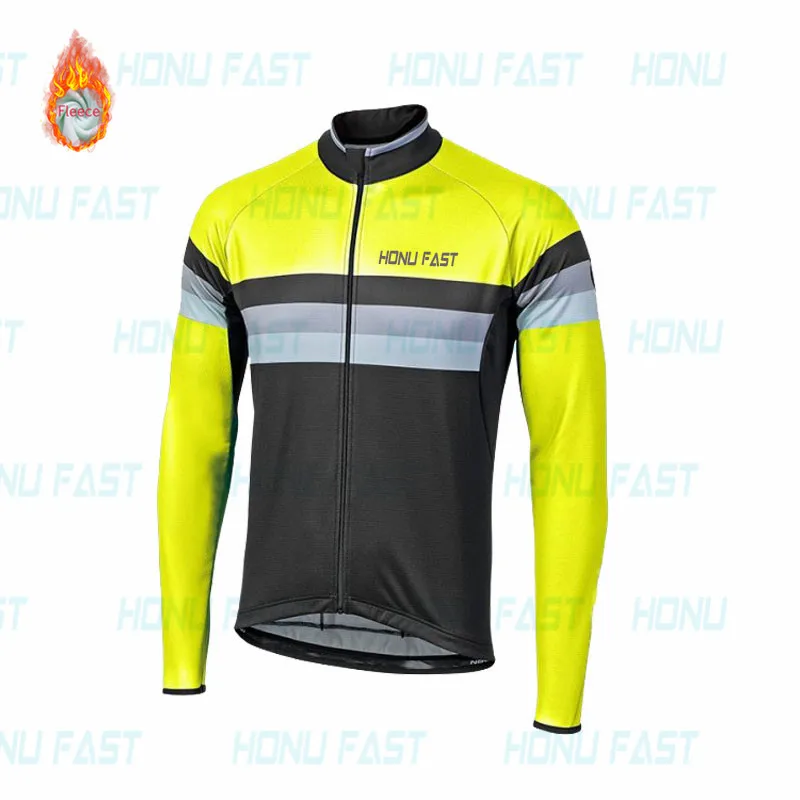 long jersey 1 Зимняя одежда для велоспорта, одежда с длинным рукавом, одежда для верховой езды, комплект из теплого флиса, Майо, Ropa Ciclismo Invierno, сохраняет тепло - Цвет: long jersey 1