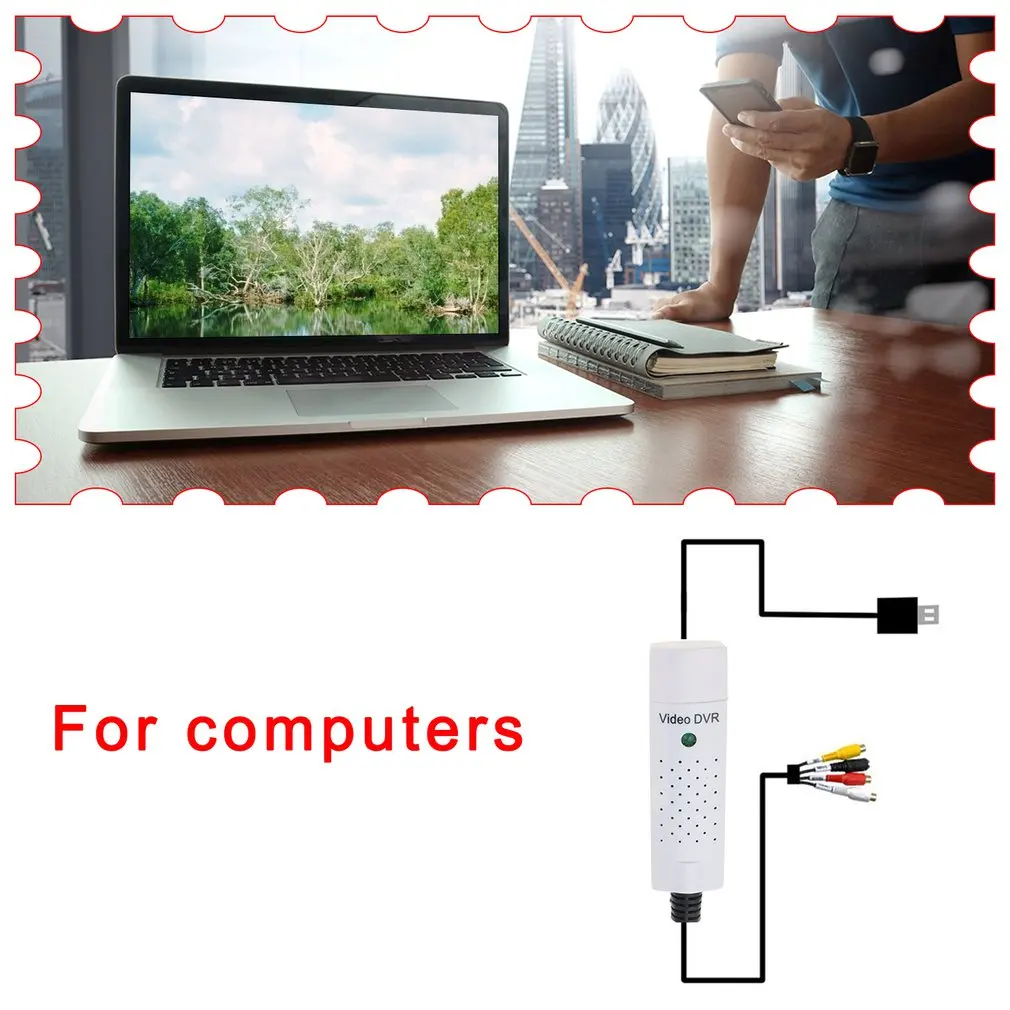 USB Аудио Видео Кепки туры карты горячая Распродажа для более легкого адаптер VHS к