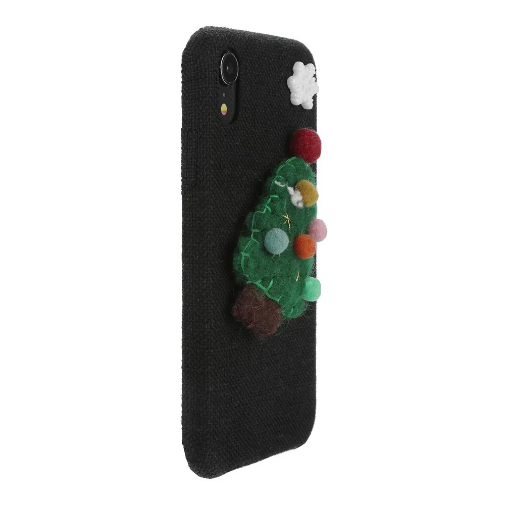 Christmas Deer Tree Cover Bumper For iphone XR 6.1 Inch Cute funny silicone back cover Non-slip and Anti-fingerprint Phone Case