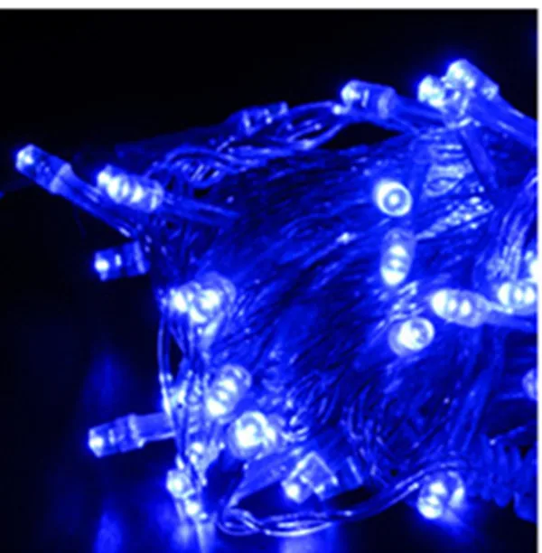 10 м 100Led светильник гирлянда Рождественская елка Сказочный светильник Luce водонепроницаемый домашний сад вечерние праздничные Свадебные украшения - Испускаемый цвет: Синий