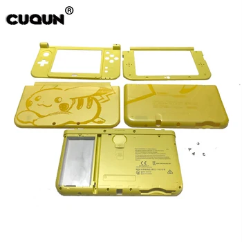 

NEW PikachuYellow & Green Color Housing Case For new 3DS XL Console Shell Included 5pcs Without Buttons & Screws