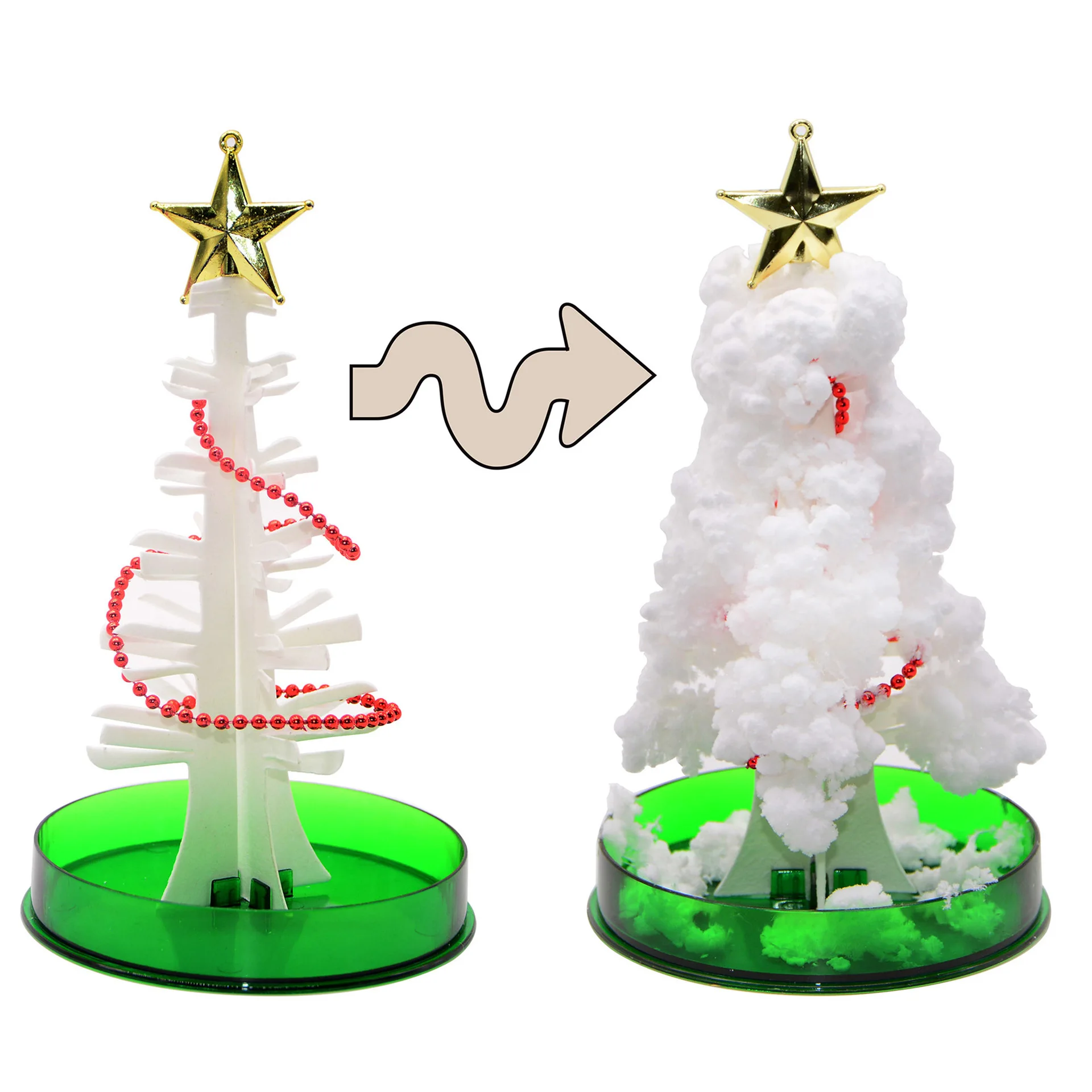 Ranvi Mini sapin de Noël, arbre magique en fleurs en papier