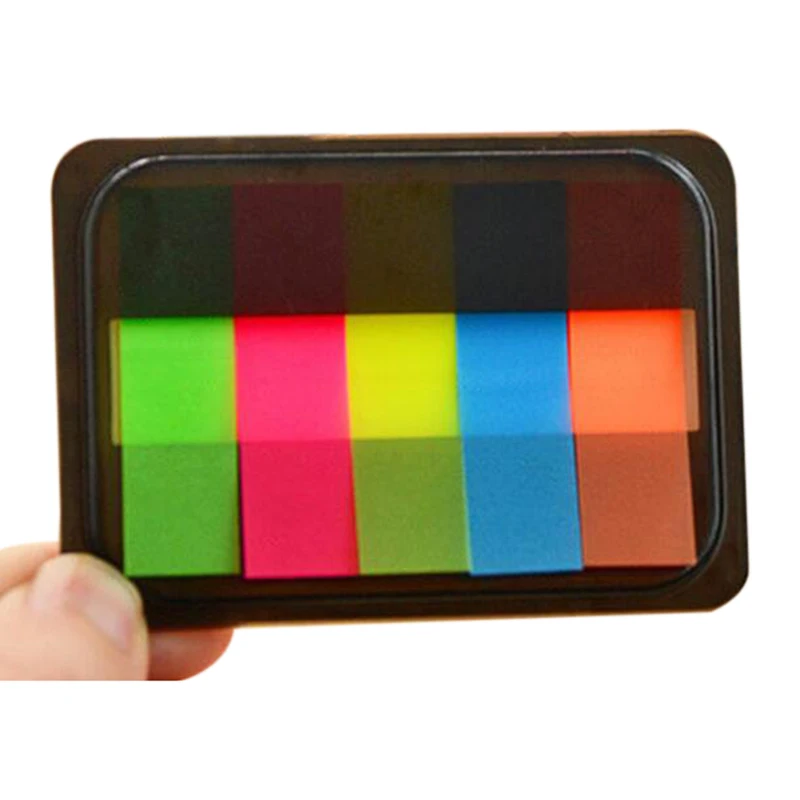 

Tearable Colored Memo Pad Sticky Notes Cute Self-Adhesive Paper Label Sticker Bookmark Stationery