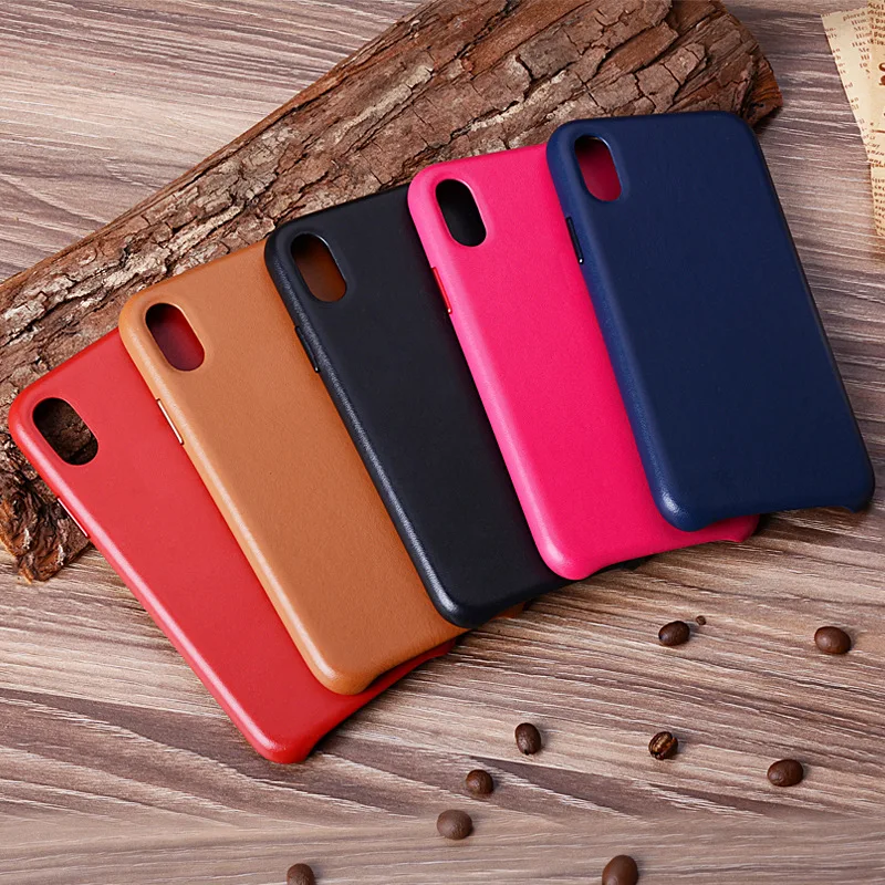 Чехол из натуральной кожи для iPhone 7 8 Plus X XR XS Max Воловья коровья кожа чехол телефона