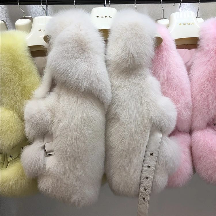 ZDFURS* натуральный Лисий мех жилет меховое пальто для куртки женские пальто жилет длинные меховые пальто натуральный мех пальто лисий жилет куртка