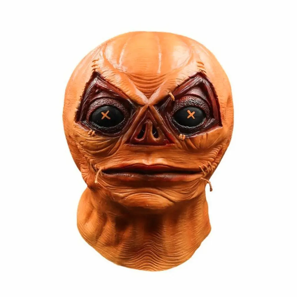

Halloween Pumpkin Headgear Mask Latex Material Horror Carnival Party Mask Funny Atmosphere Realistic Modeling