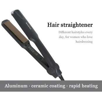 

Hair Straightener Professional Tourmaline Ceramic Heating Plate Straight Hair Styling Tool Fast Warm-up Therma Hair Styling Tool