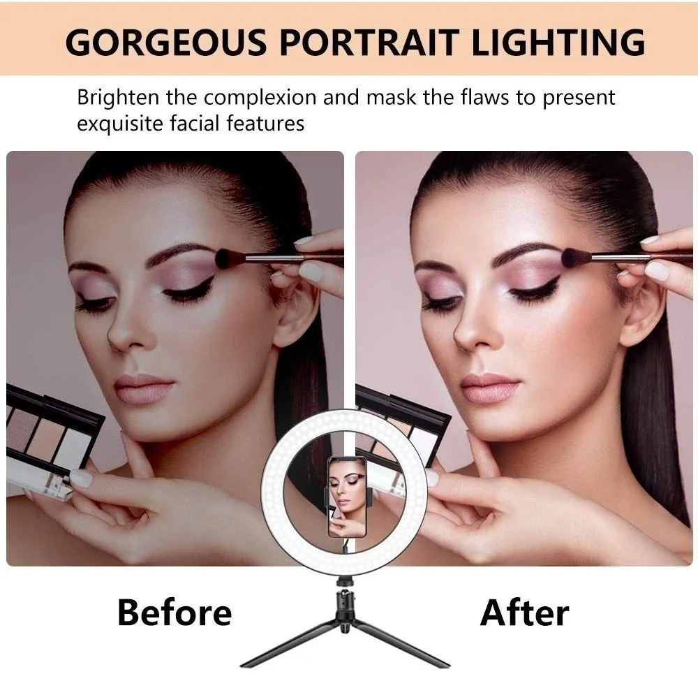 US $200.00 Wsenpyc New Led Ring Light 26cm Light With 50160cm Tripod Electrical Lights For Use In Professional Quality Photography