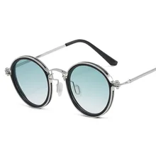 

Round Metal Sunglasses Steampunk Men Women Eyeglasses Brand Retro Vintage Sunglasses Luxury Designer Shades Masculine Gothic