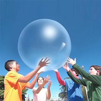 

XL Children Outdoor Soft Squishies Air Water Filled Bubble Ball Blow Up Balloon Toy Fun party game for kids inflatable gift AAA