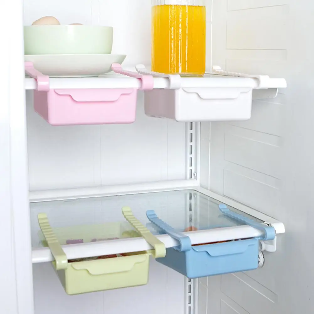 

300ml Kitchen Storage Drawers Plastic Storage Drawer Organizer Fridge Slide Drawer Food Storage Rack Food Container Storage Box