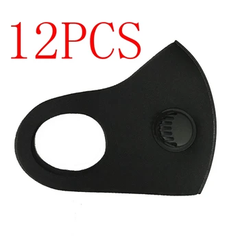 

12PCS Reuse Protective PM2.5 Breathing Valve Face Masks Dust Anti Dust Face Mask Mouth Cover Washable Breathable Respirator