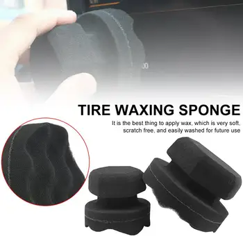 

8/11cm Hex Grip Applicator Wave Type Tire Dressing Tools Handheld Tire Waxing Sponge