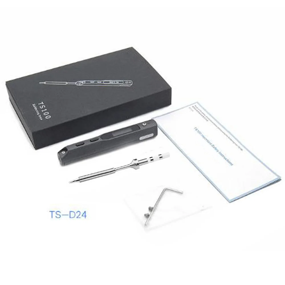 TS100 40W Mini Electric Soldering Iron Station Digital OLED Display 12/19/24V Replacment Tool Part
