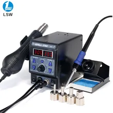 YIHUA 8786D паяльная станция с цифровым дисплеем, горячая воздушная Сварка тепловой пушкой, паяльная станция, паяльная станция