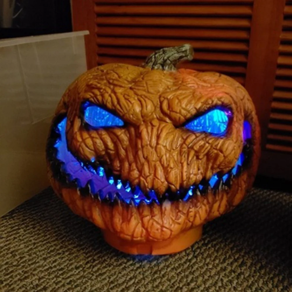 

Fashion Creatively LED Light 25x30x35cm Horrible Evil pumpkin Light Battery Powered Lamp Halloween Party Holiday Featival Decor
