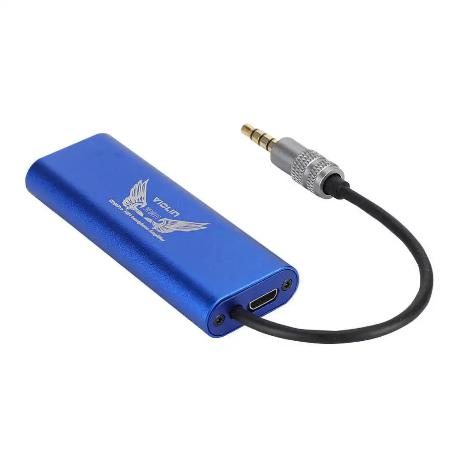 Portable Audio HIFI Headphone Amplifier AMP 3 5mm AUX for Earphone Speaker Phone