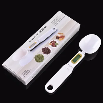 

2020 new 500g/0.1g Pet Food Scale Cup For Dog Cat Feeding Bowl Kitchen Scale Spoon Measuring Scoop Cup Portable With Led Display