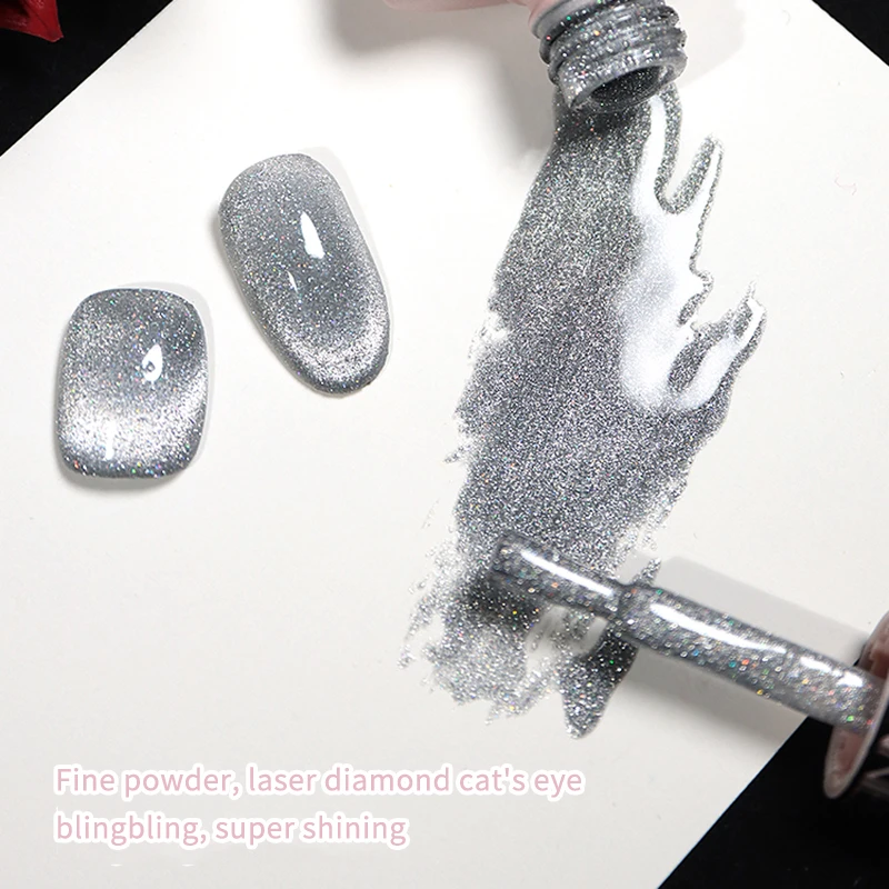 SKVP Gel Nail Polish Cat Eye Gel Semi Permanent Uv Varnish Gel Nail Art 8ML Glitter Effect Off Nail Polish Gel For Nails Design
